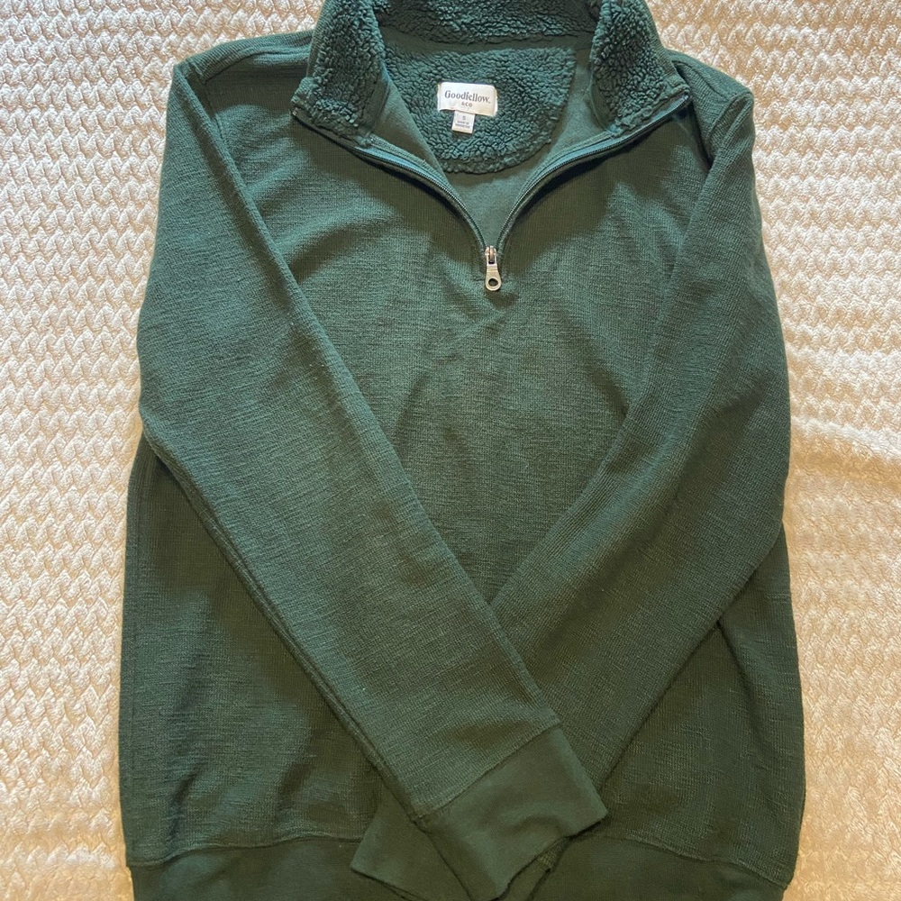 Goodfellow & Co Men's Forest Green Zip-Up Sweater
